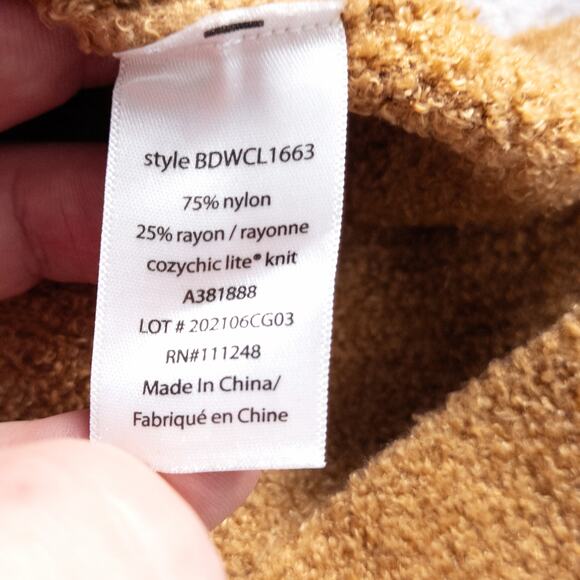 Barefoot Dreams Women’s Sweater Neutral Slow Fashion Cozy Minimalism Camel Zip S - Picture 6 of 8